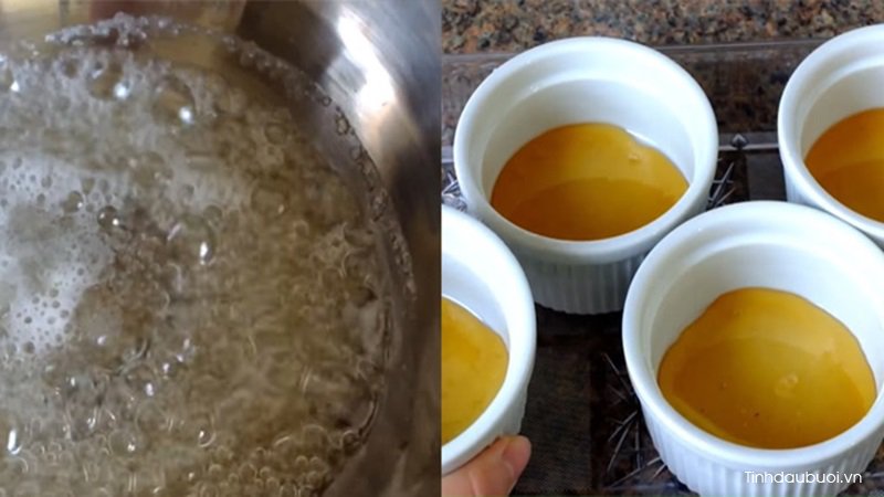 cach lam banh flan hoa dau biec