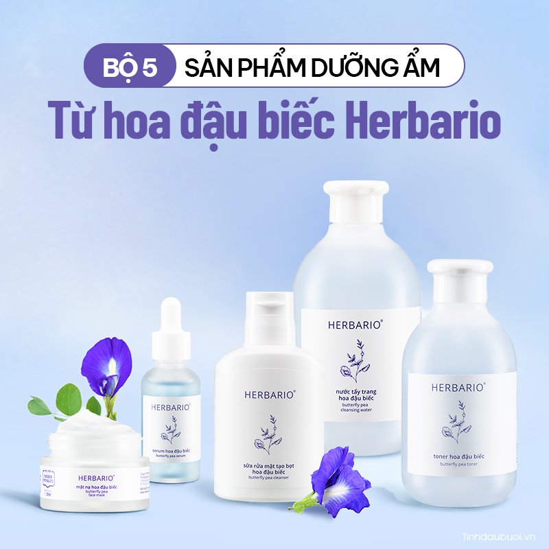 Bo 5 san pham duong am tu hoa dau biec