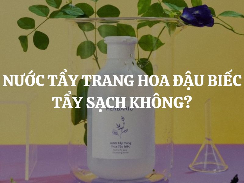 Nước tẩy trang hoa đậu biếc tẩy sạch không? Giải mã công dụng và hiệu quả thực tế
