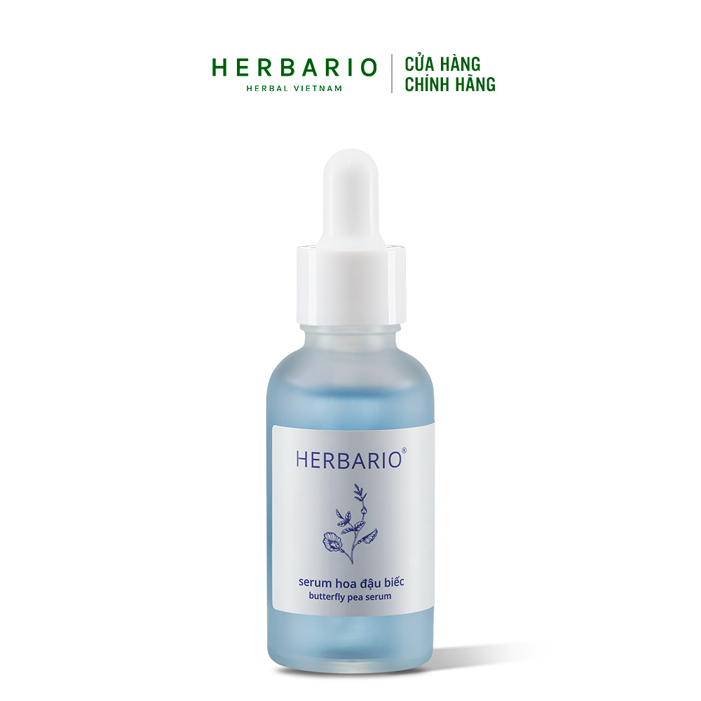 Serum hoa đậu biếc Herbario 30ml giúp ngăn ngừa lão hóa da
